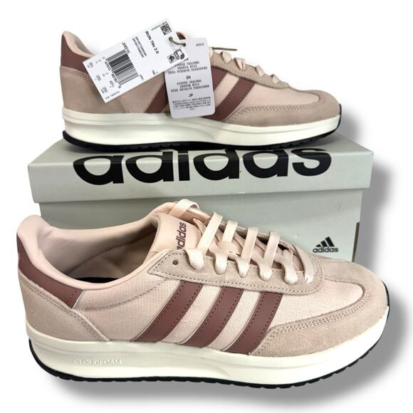 Adidas Womens Athleisure Run 70s 2.0 Sneaker JI4916 Pink and Brown US 8.5 - Picture 1 of 9